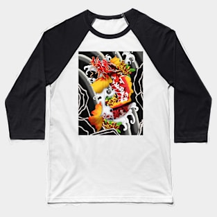 Koi dragon Baseball T-Shirt